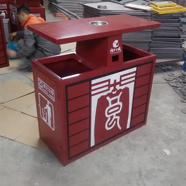 仿古中国风垃圾桶